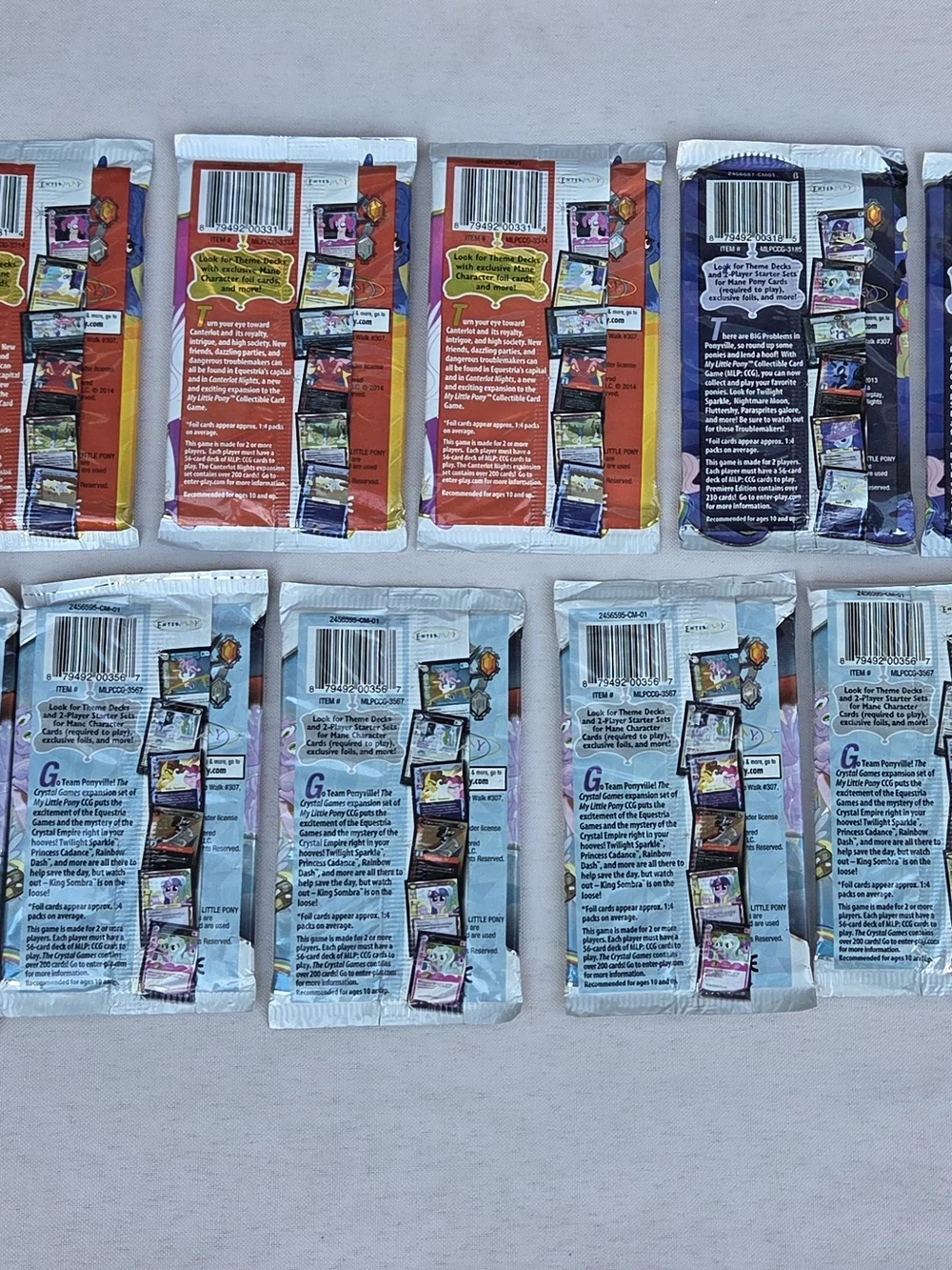 Sealed My Little Pony CCG Booster Pack Lot (11) - Enterplay MLP TCGDescriptionRA